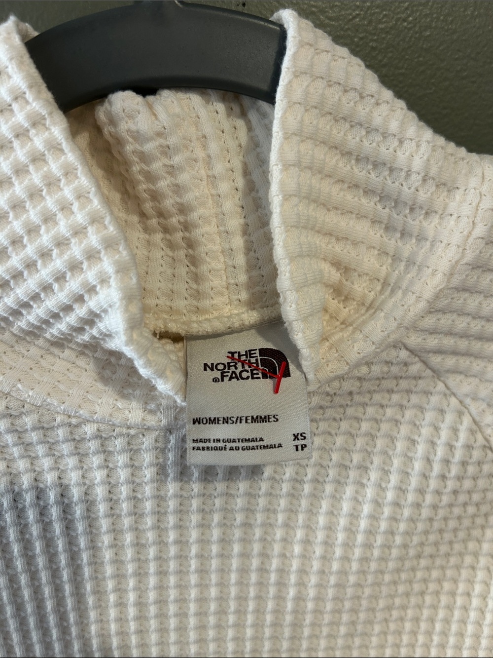 The North Face Cream Waffle-Knit Mock Neck Sweater - Women - Picture 5 of 5